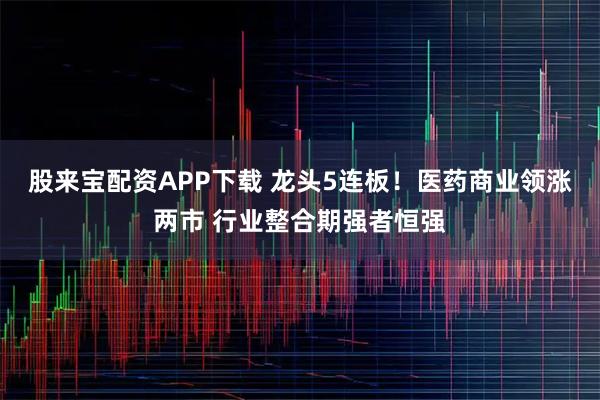 股来宝配资APP下载 龙头5连板！医药商业领涨两市 行业整合期强者恒强